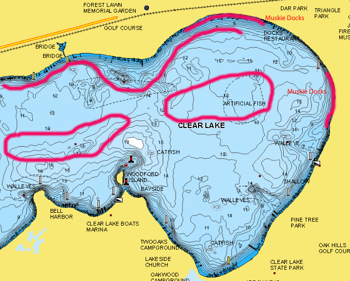 Big Long Lake Fishing Map