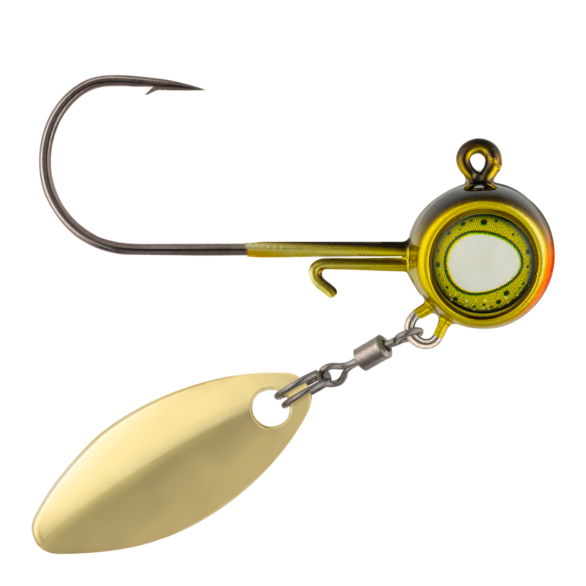 Double Hook Fishing Spinner Blade Lure Set of Three Walleye