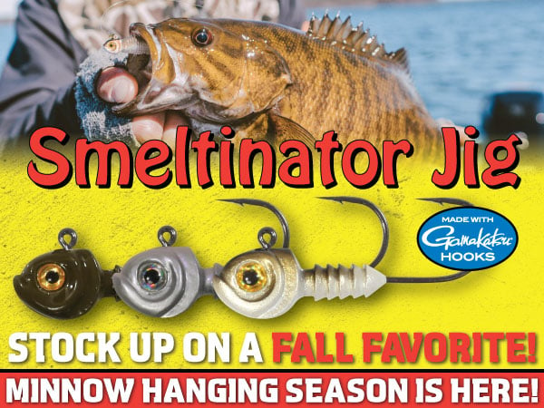 Northland Fishing Tackle Smeltinator Jig, fall minnow fishing for smallmouth season is here.