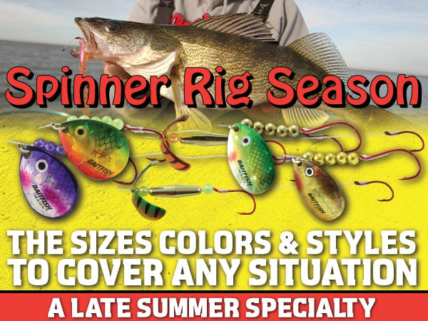 Northland Fishing Tackle Spinner Rig's and bottom bouncers for summertime walleye fishing.